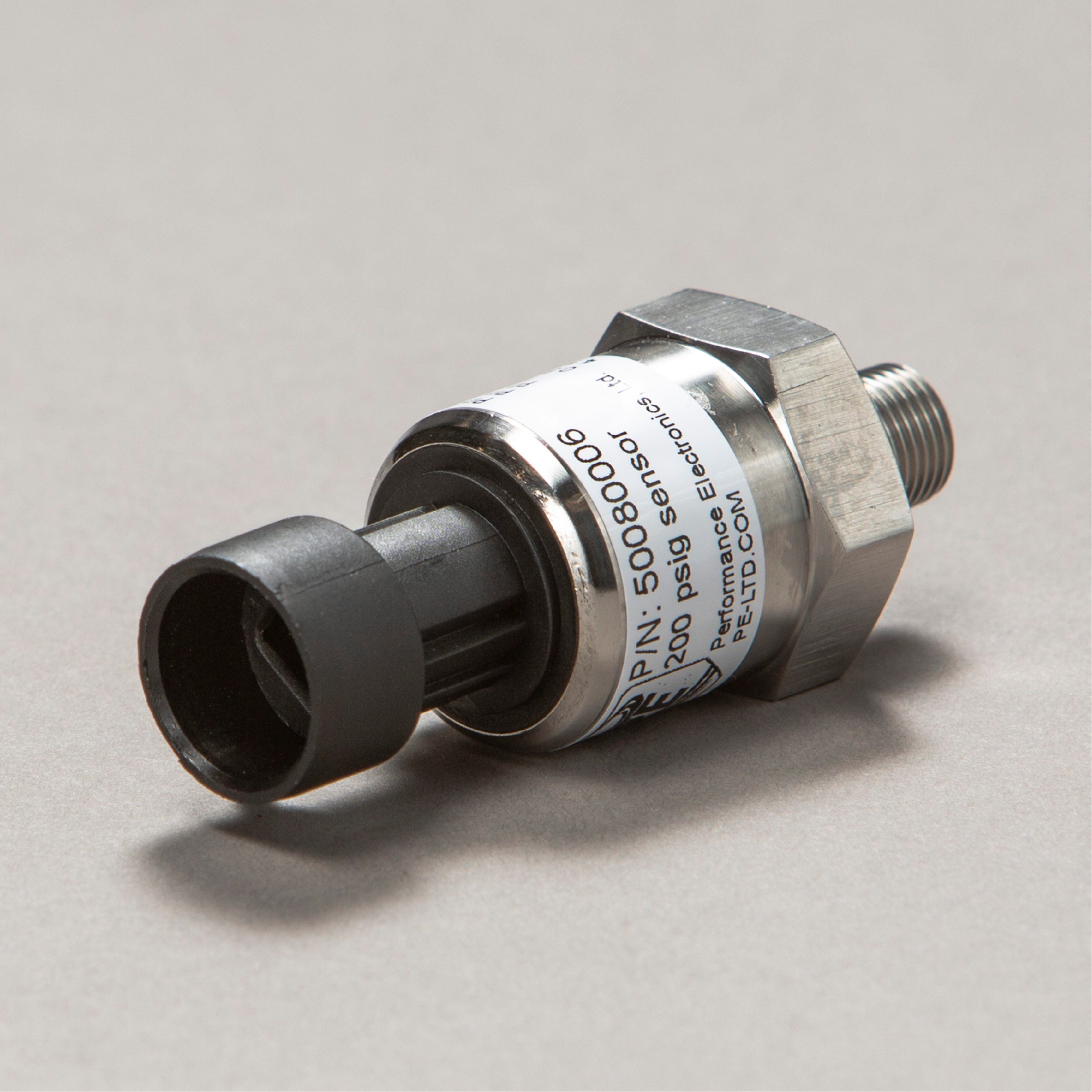 PE Pressure Sensor — 0–200 PSI, 1/8 in NPT