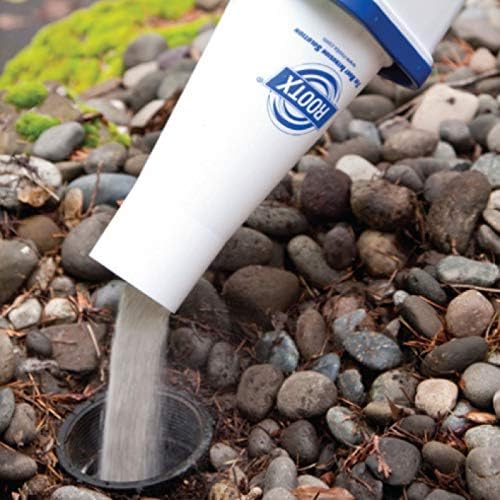 Root X - 2LB. JAR with Funnel/APPLICATOR Foaming Root Control for Sewer Lines and Septic Systems