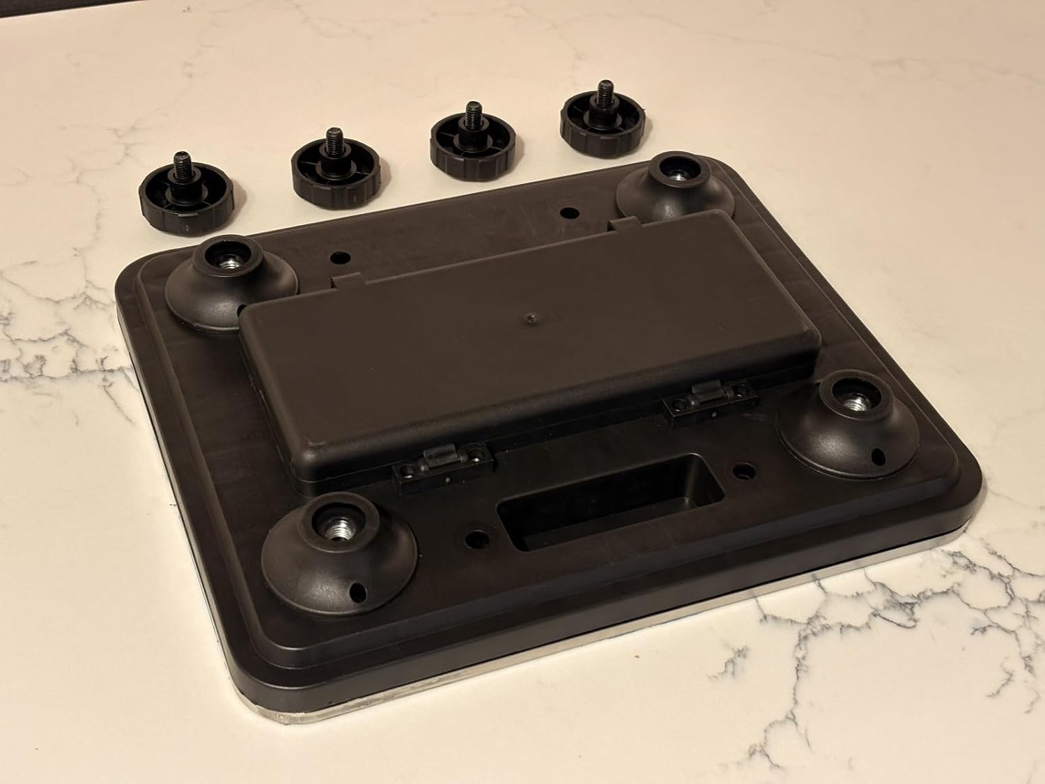 Motorsport Set of 4-660 lb (ea.) Valley Sportsman Stainless Digital Scales w/Remote LCD (0.2 lb Readout) for Kart & Small Race Car Corner-Weighting, 14.25×12 in Platforms