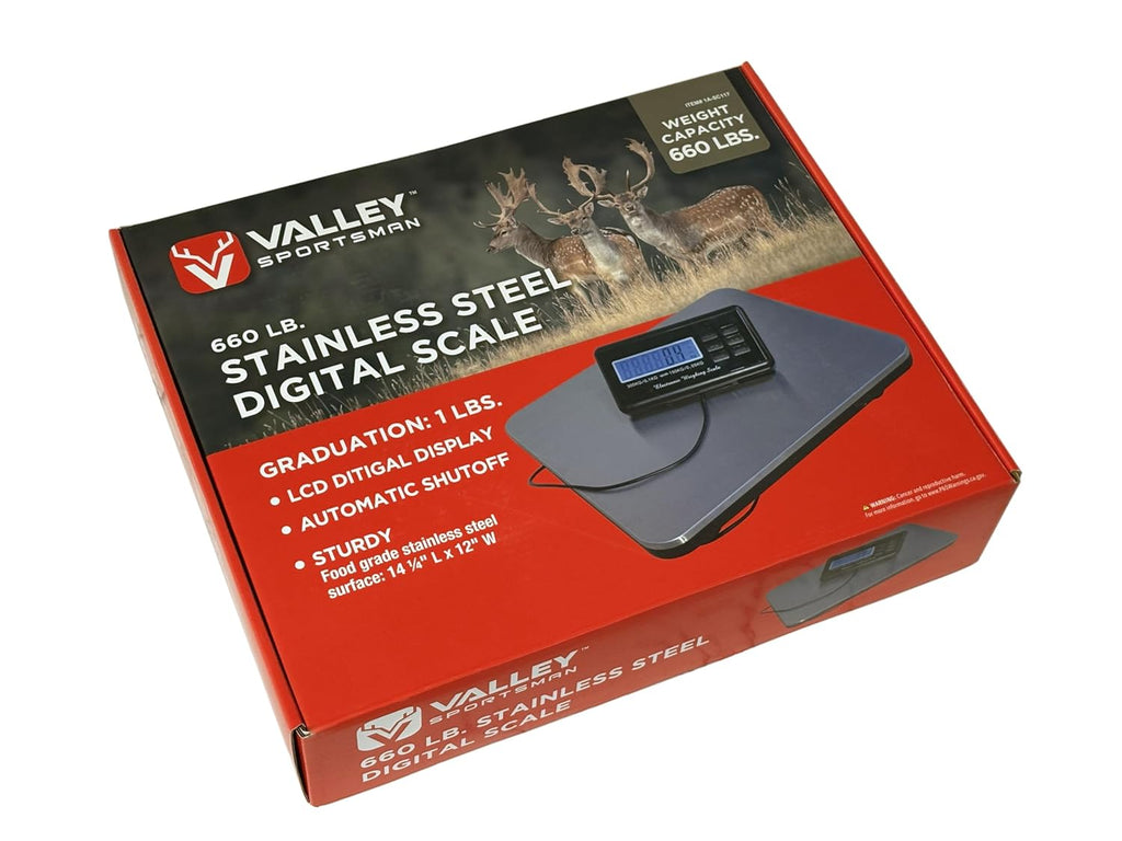 Valley Sportsman platform scale with remote LCD display