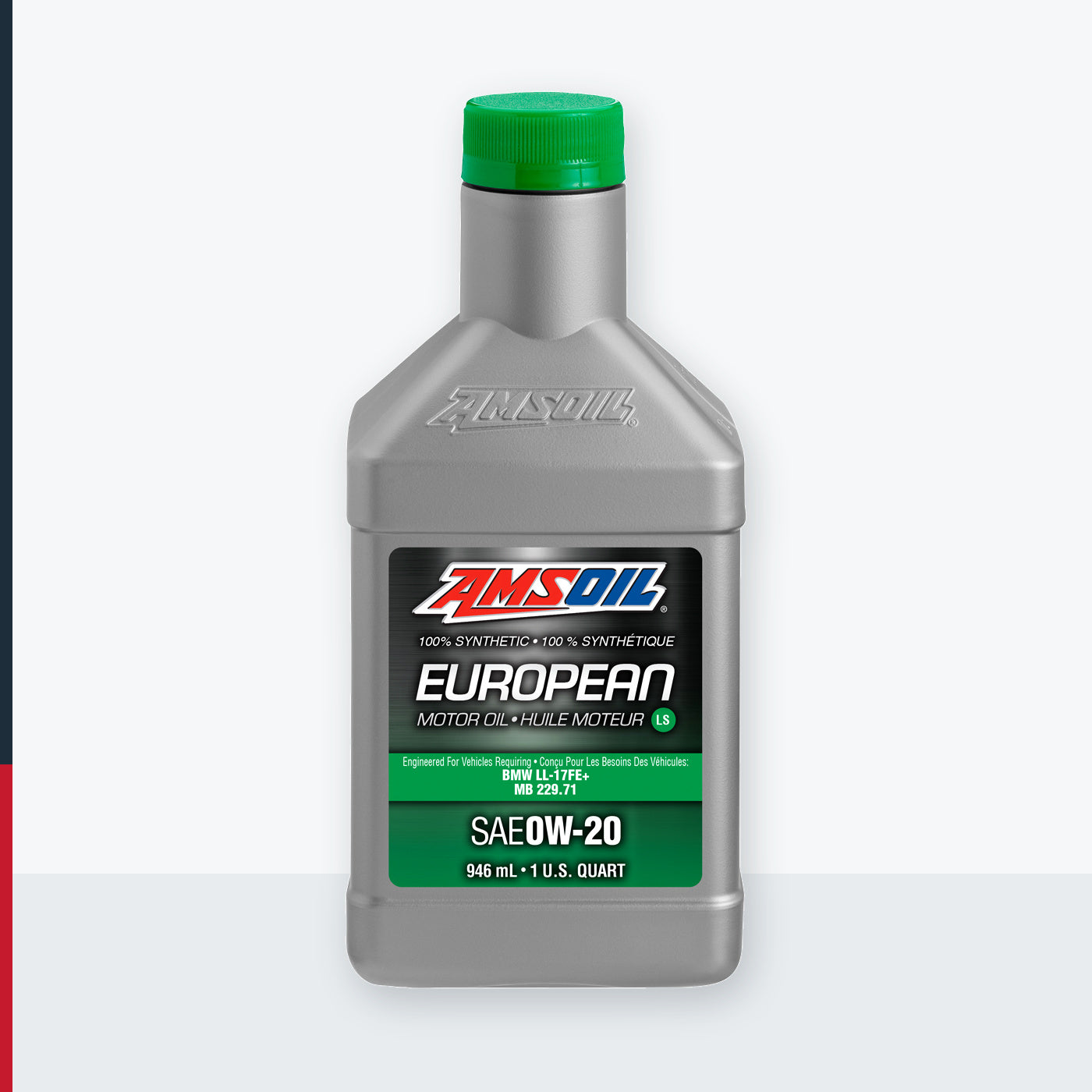 AMSOIL 0W-20 LS 100% Synthetic European Motor Oil - 946 ml Bottle (AFEQTC-EA)