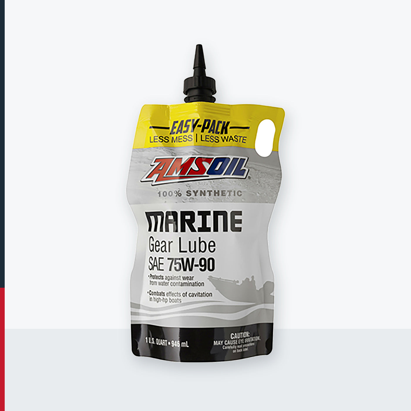 AMSOIL 75W-90 100% Synthetic Marine Gear Lube - 946 ml Easy-Pack (AGMPK-EA)