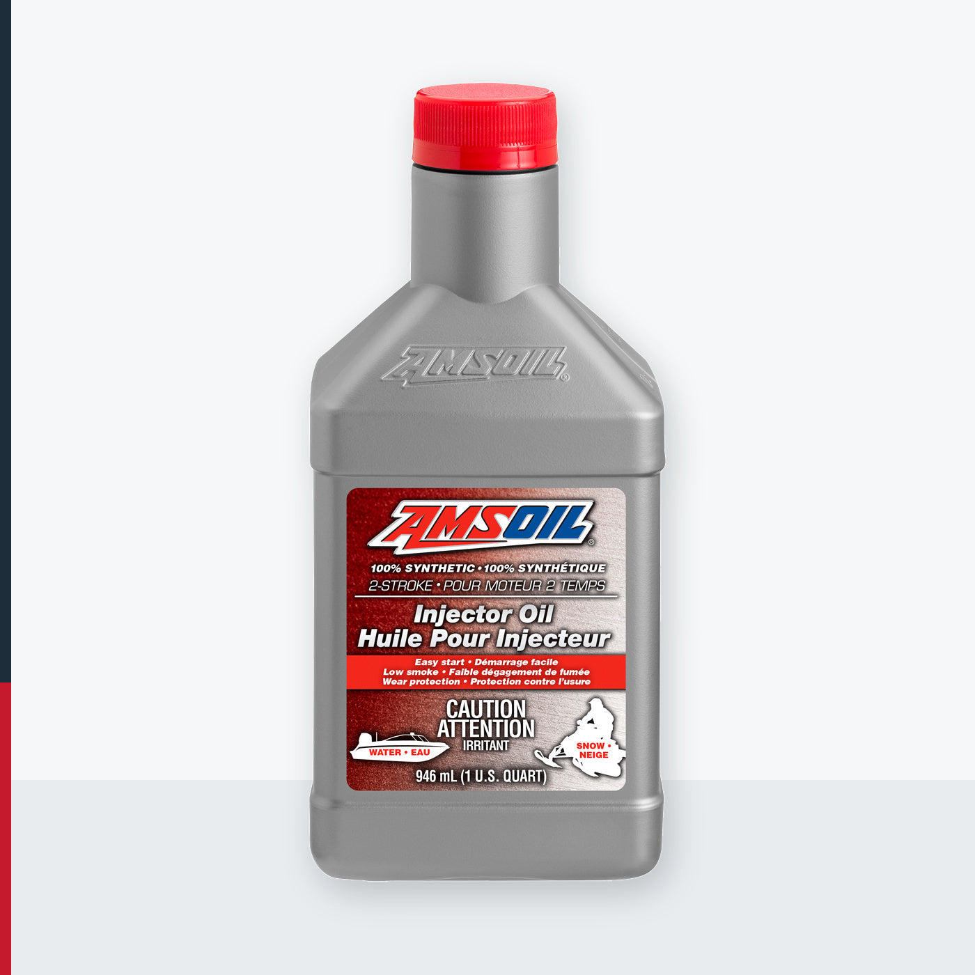AMSOIL 100% Synthetic 2-Stroke Injector Oil - 946 ml Bottle (AIOQTC-EA)