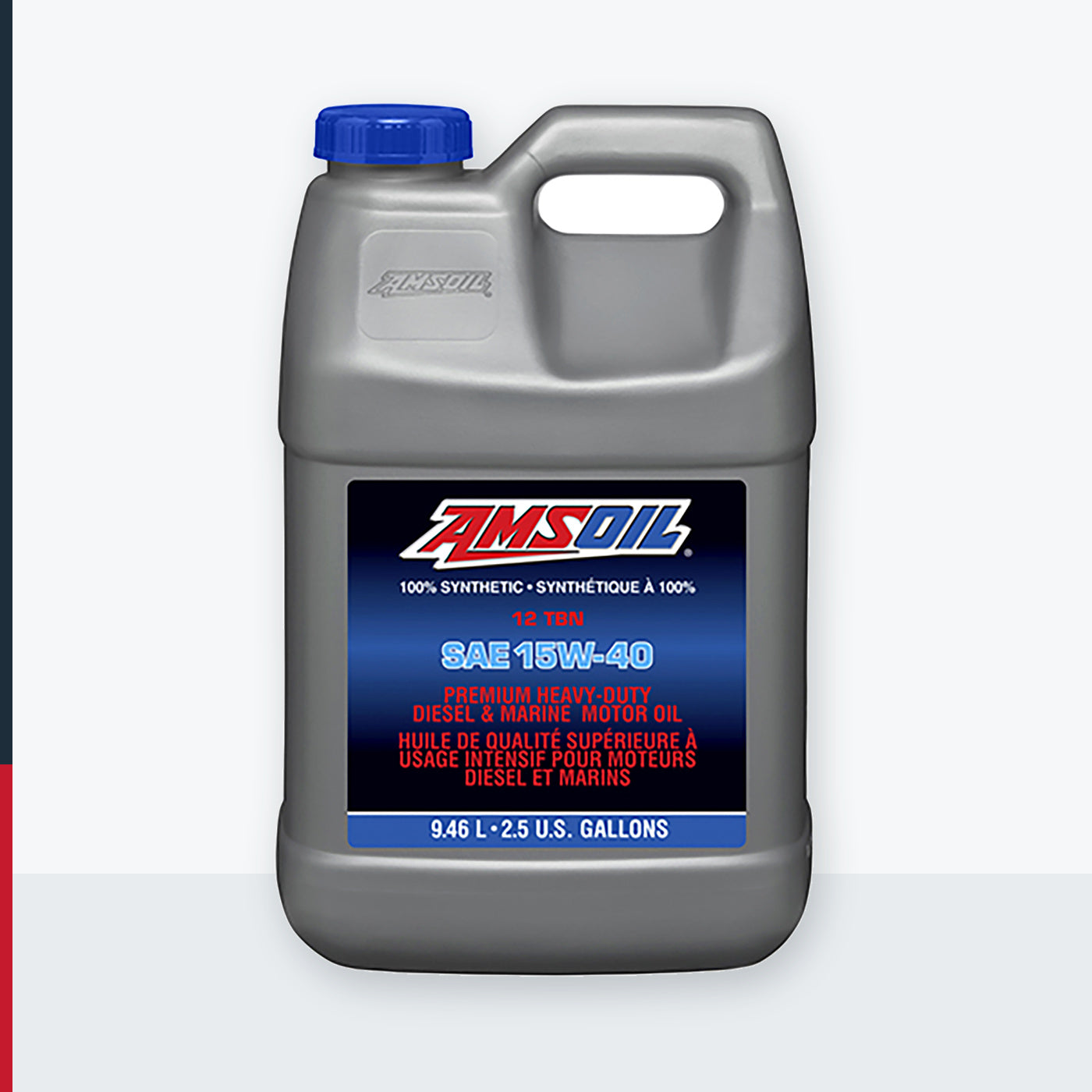 AMSOIL 15W-40 Heavy-Duty Diesel and Marine Oil - 9.46 Liter Jug (AMETPC-EA)