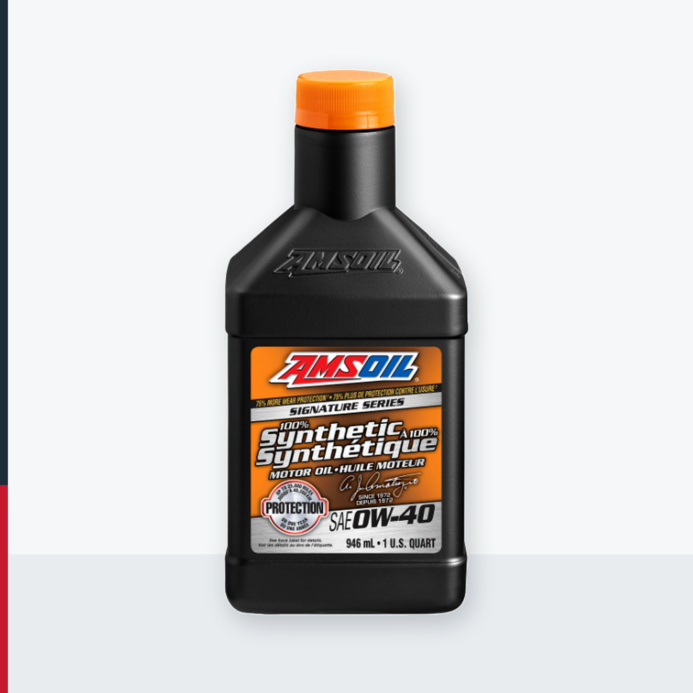 AMSOIL Signature Series 0W-40 100% Synthetic Motor Oil - 946 ml Bottle (AZFQTC-EA)