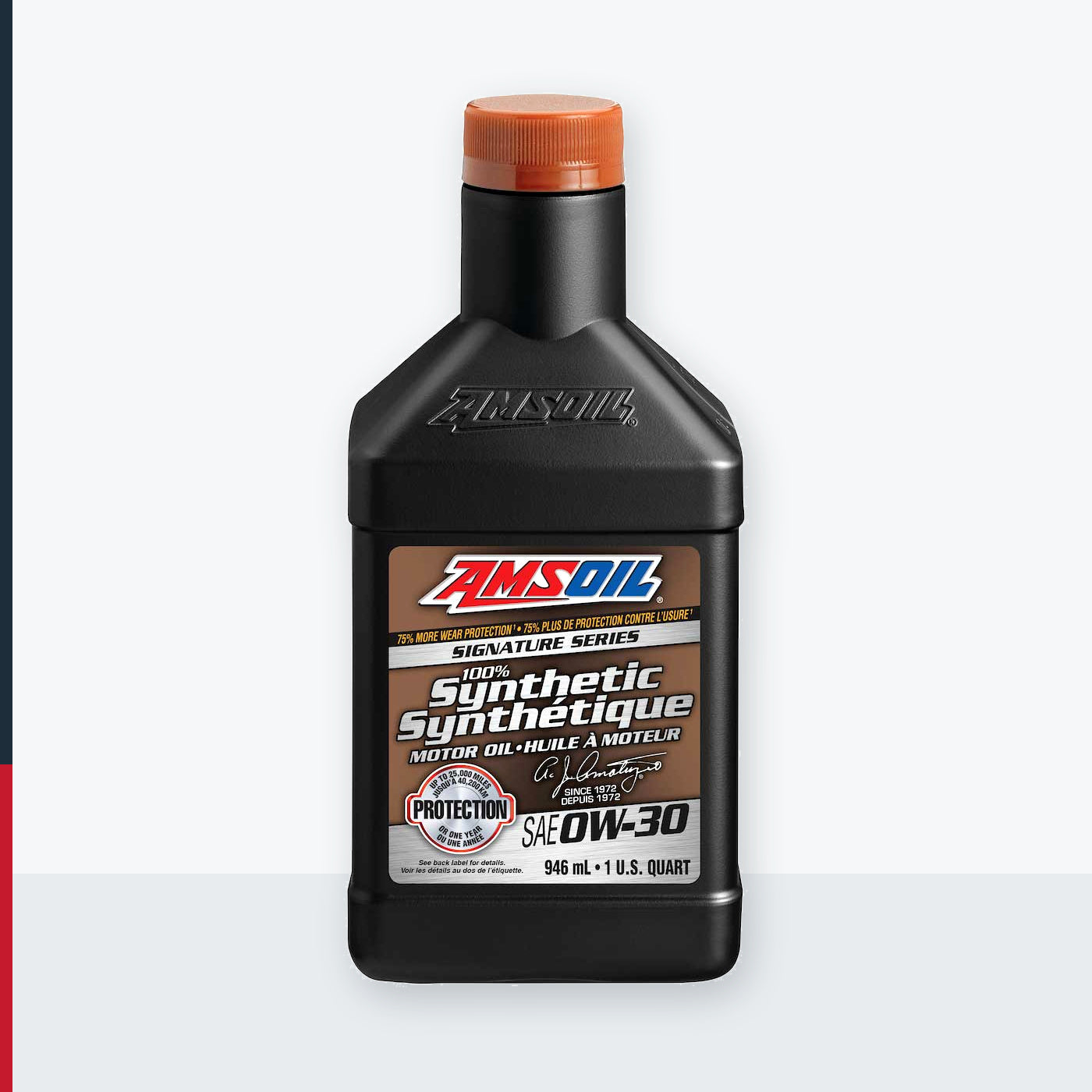 AMSOIL Signature Series 0W-30 100% Synthetic Motor Oil - 946 ml Bottle (AZOQTC-EA)