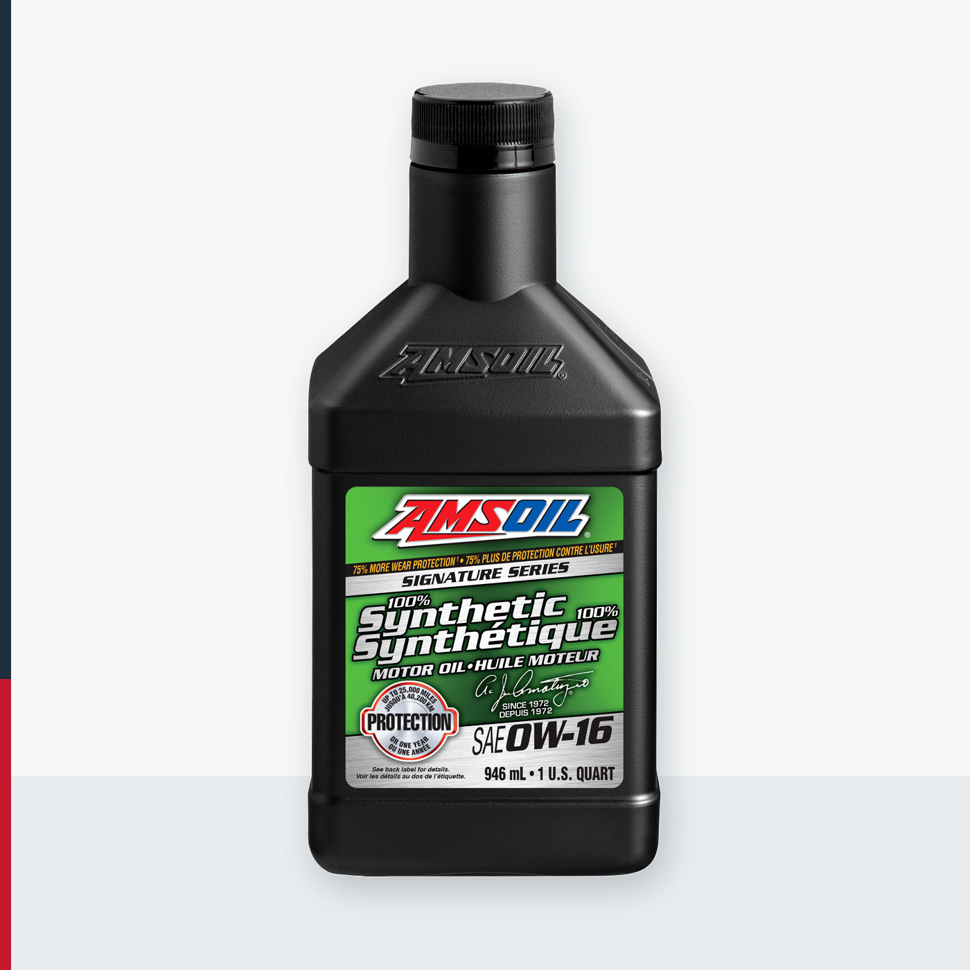 AMSOIL Signature Series 0W-16 100% Synthetic Motor Oil - 946 ml Bottle (AZSQTC-EA)