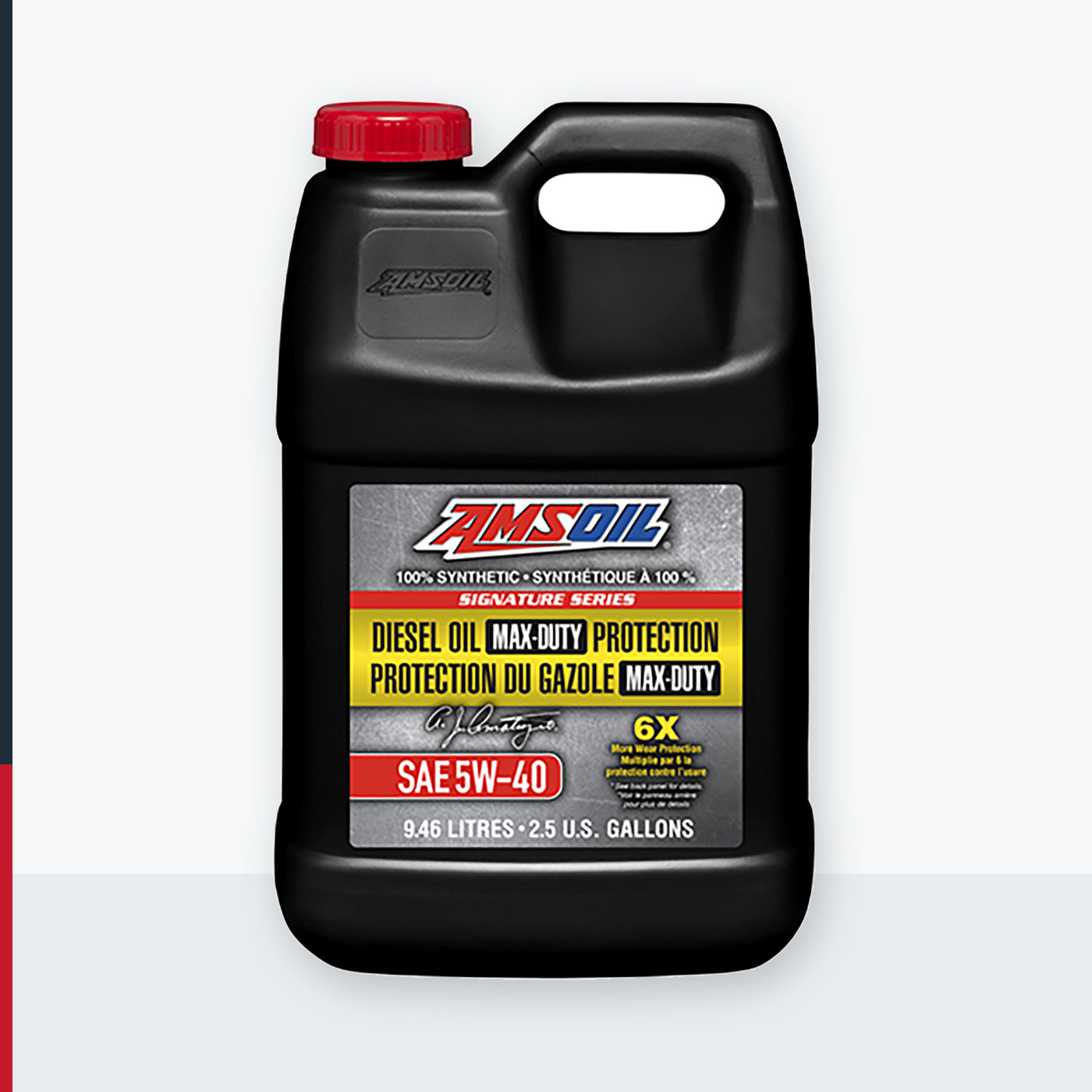 AMSOIL Signature Series 5W-40 100% Synthetic Max-Duty Diesel Oil - 9.46 Liter Jug (DEOTPC-EA)