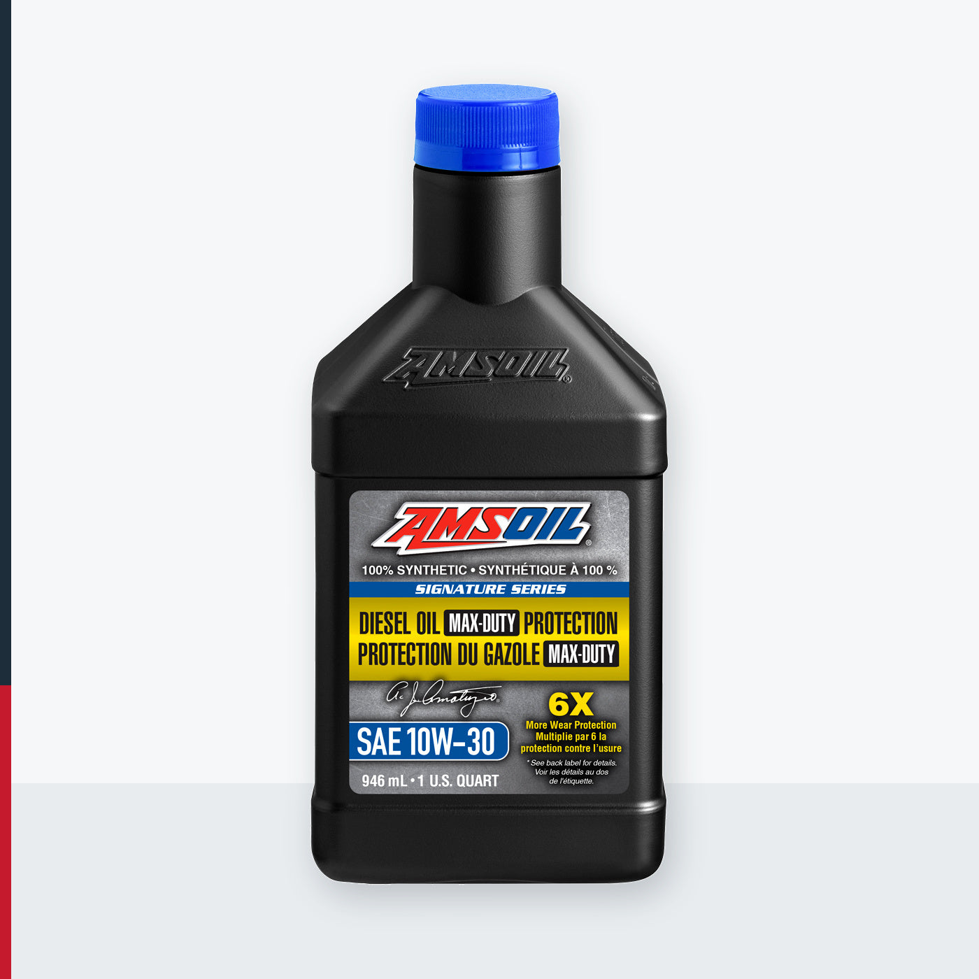 AMSOIL Signature Series 10W-30 100% Synthetic Max-Duty Diesel Oil - 946 ml Bottle (DTTQTC-EA)