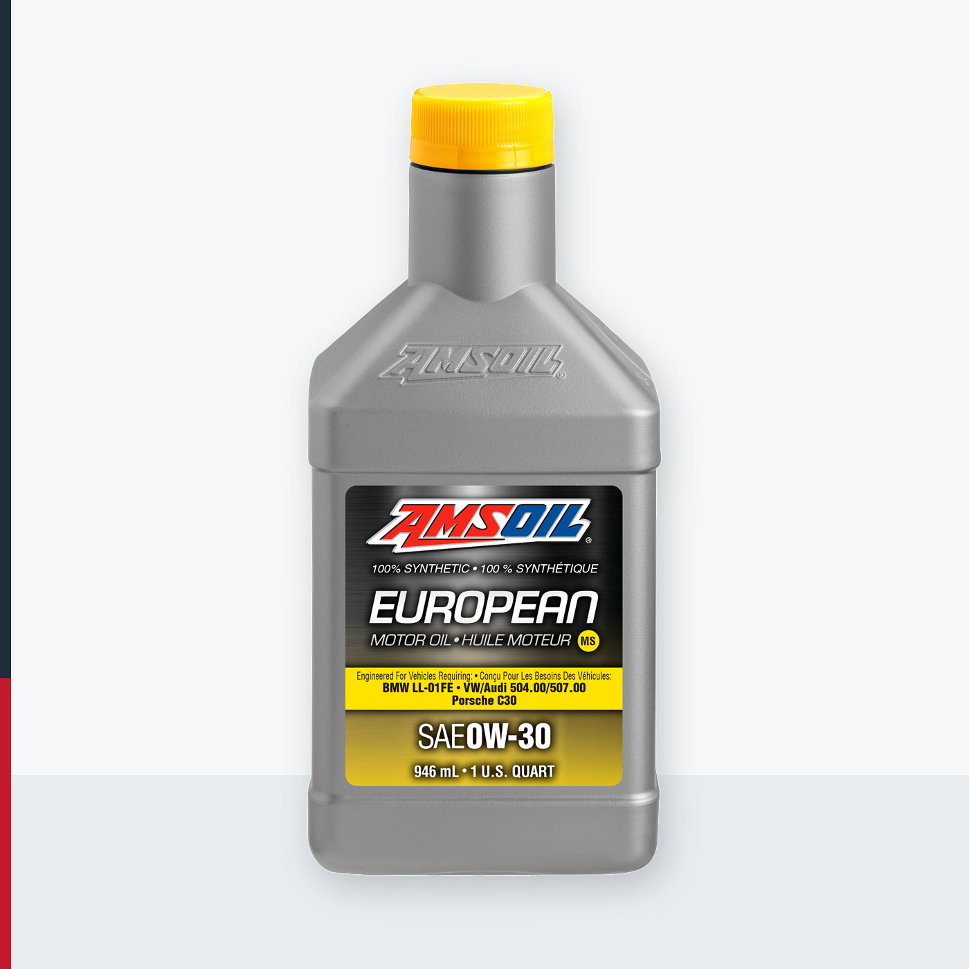 AMSOIL 0W-30 MS 100% Synthetic European Motor Oil - 946 ml Bottle (EOTQTC-EA)