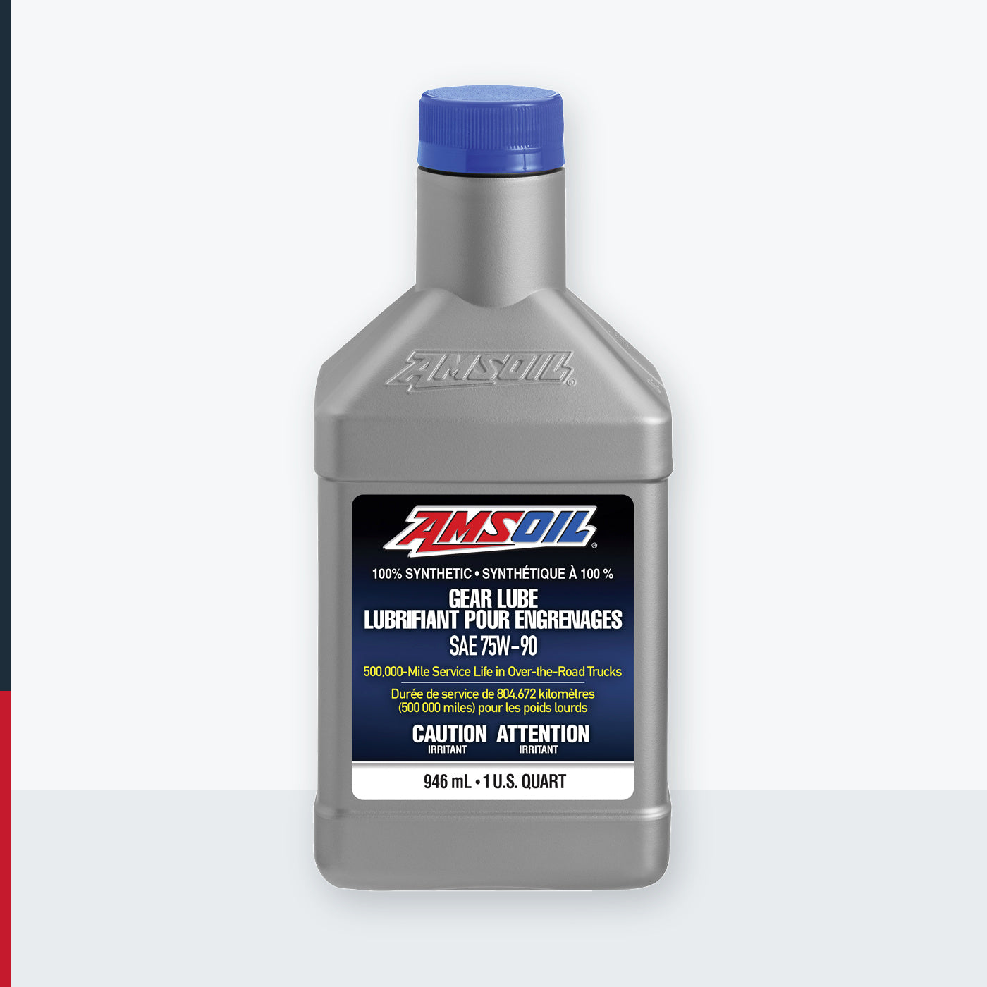 AMSOIL 75W-90 Long Life 100% Synthetic Gear Lube - 946 ml Bottle (FGRQTC-EA)