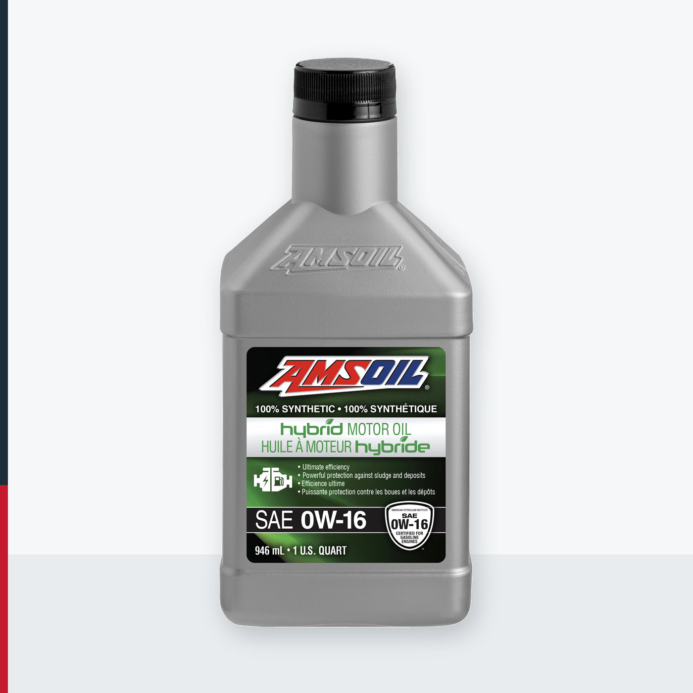 AMSOIL 0W-16 100% Synthetic Hybrid Motor Oil - 946 ml Bottle (HE016QTC-EA)