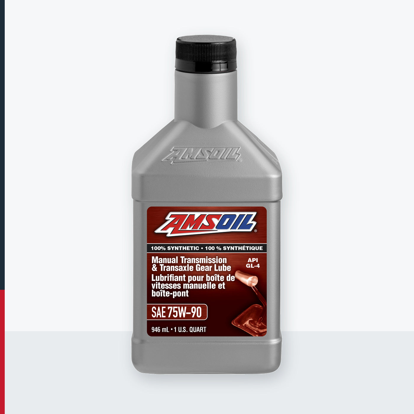 AMSOIL 75W-90 Manual Transmission & Transaxle Gear Lube - 946 ml Bottle (MTGQTC-EA)
