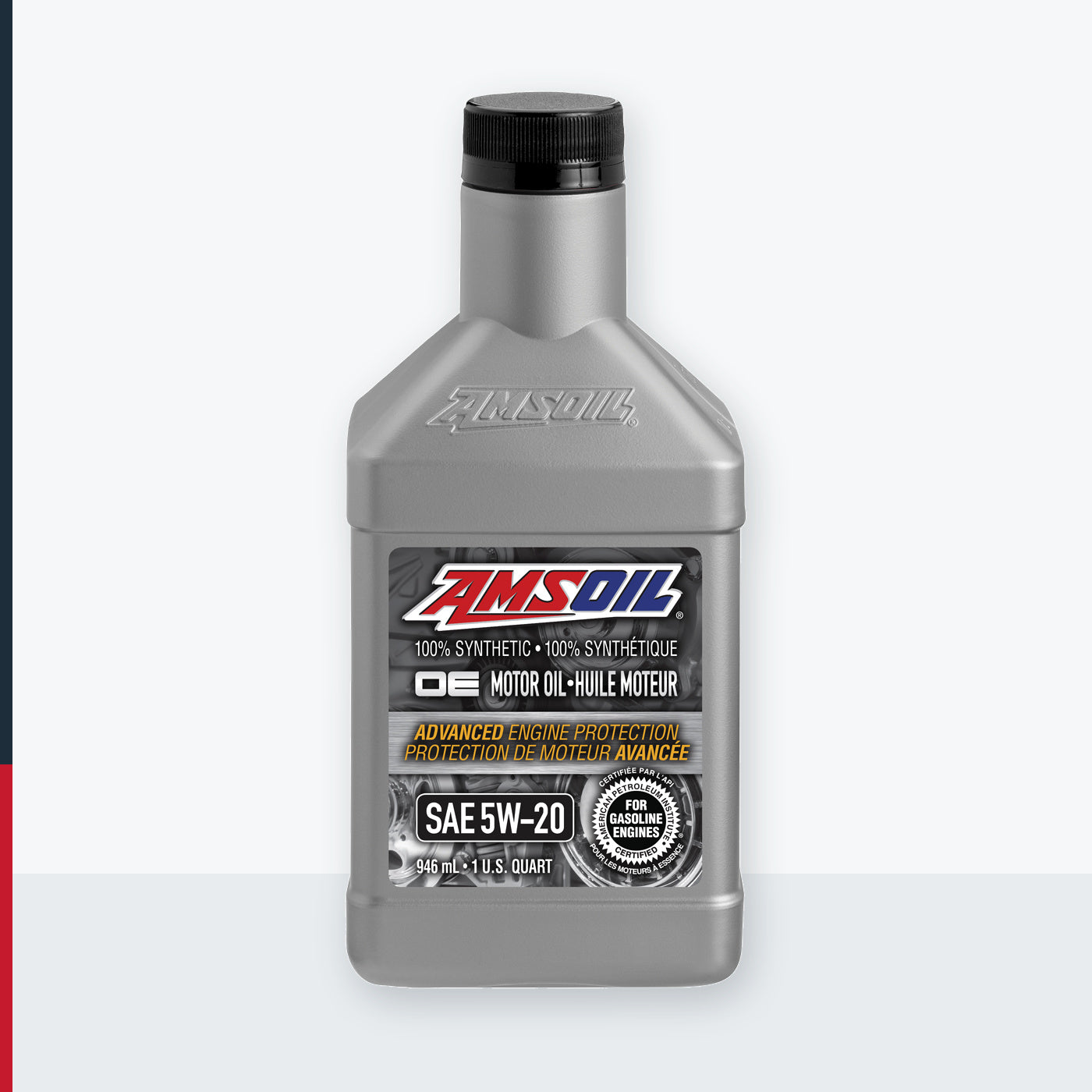 AMSOIL OE 5W-20 100% Synthetic Motor Oil - 946 ml Bottle (OEMQTC-EA)