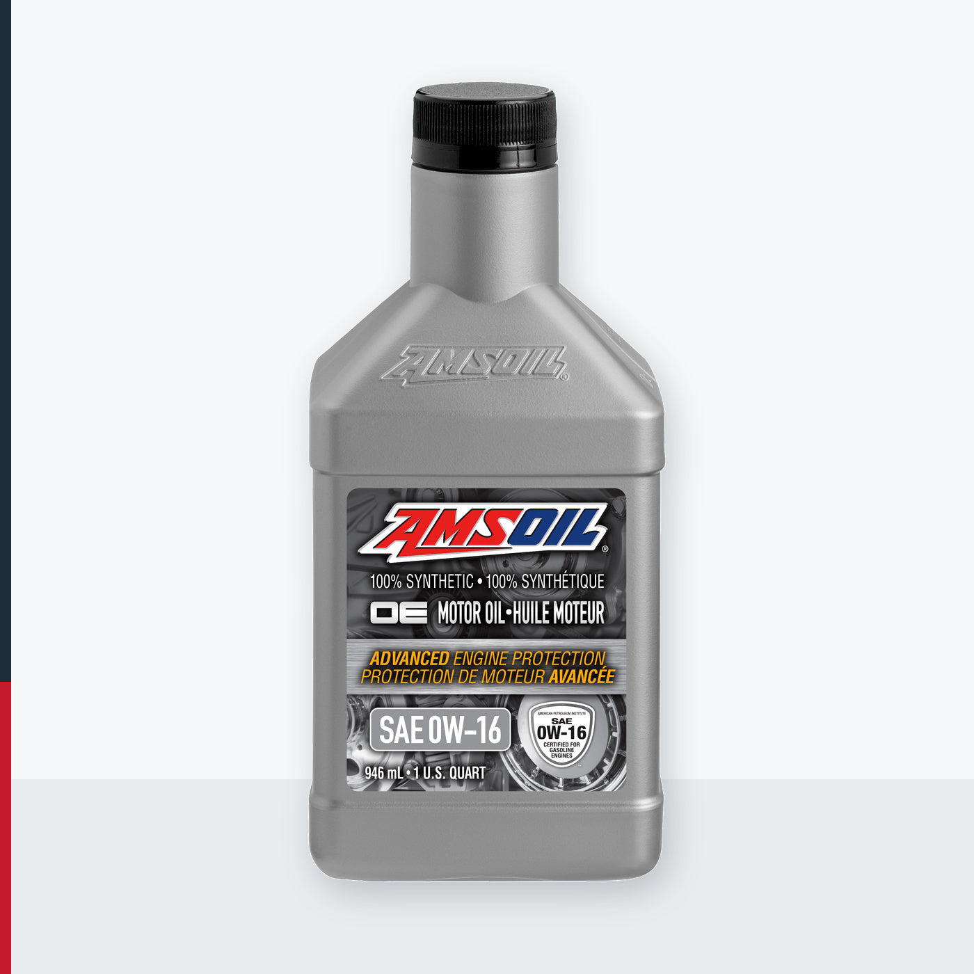 AMSOIL OE 0W-16 100% Synthetic Motor Oil - 946 ml Bottle (OESQTC-EA)