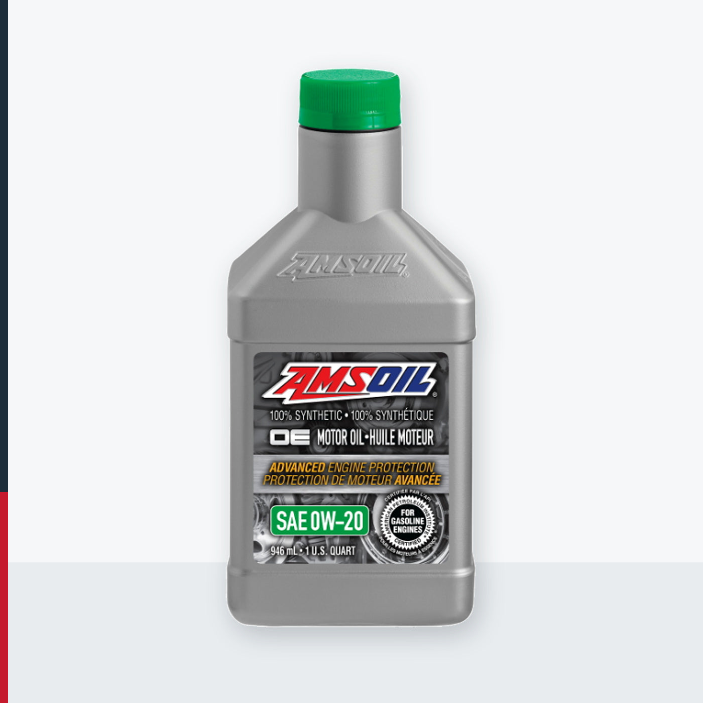 AMSOIL OE 0W-20 100% Synthetic Motor Oil - 946 ml Bottle (OEZQTC-EA)