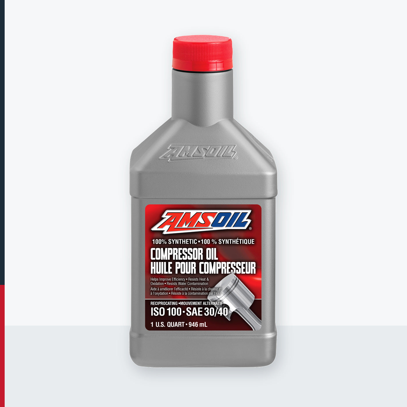 AMSOIL ISO 100 100% Synthetic Compressor Oil - Bottle (PCKQT-EA)