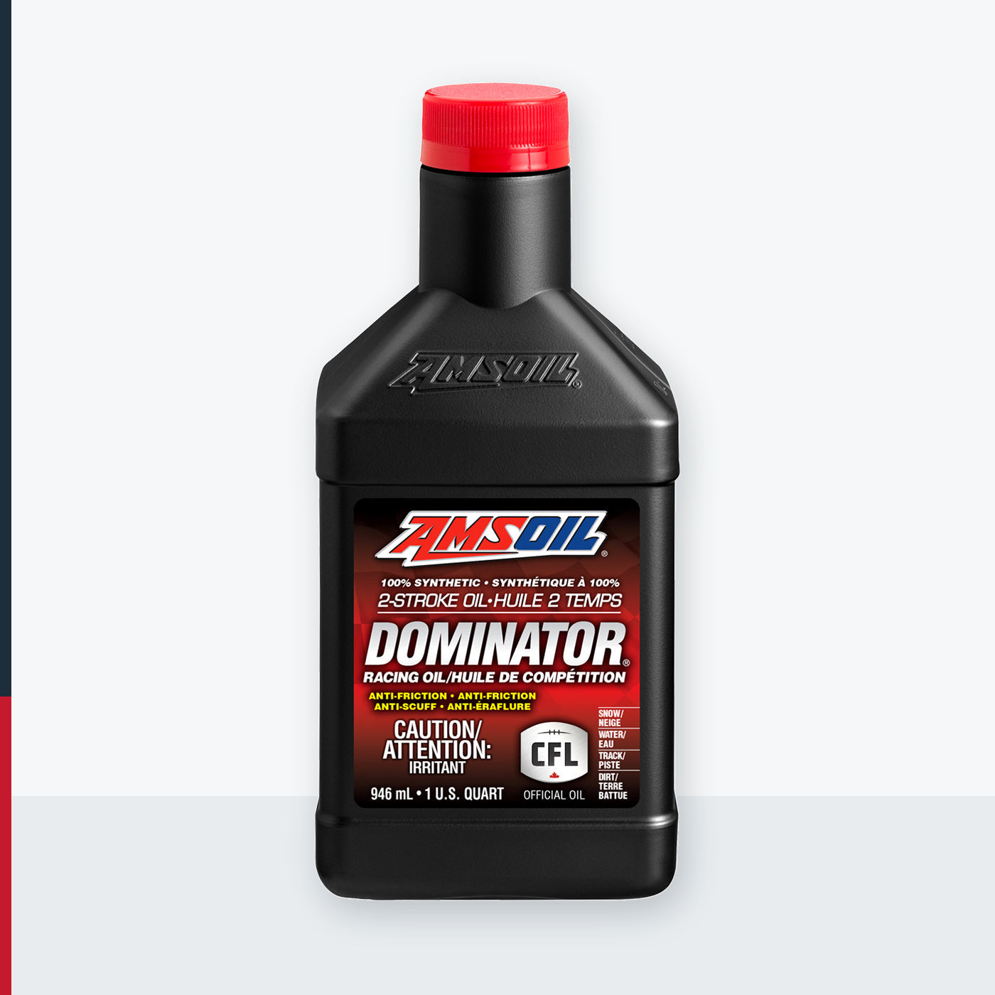 AMSOIL DOMINATOR 100% Synthetic 2-Stroke Racing Oil - 946 ml Bottle (TDRQTC-EA)