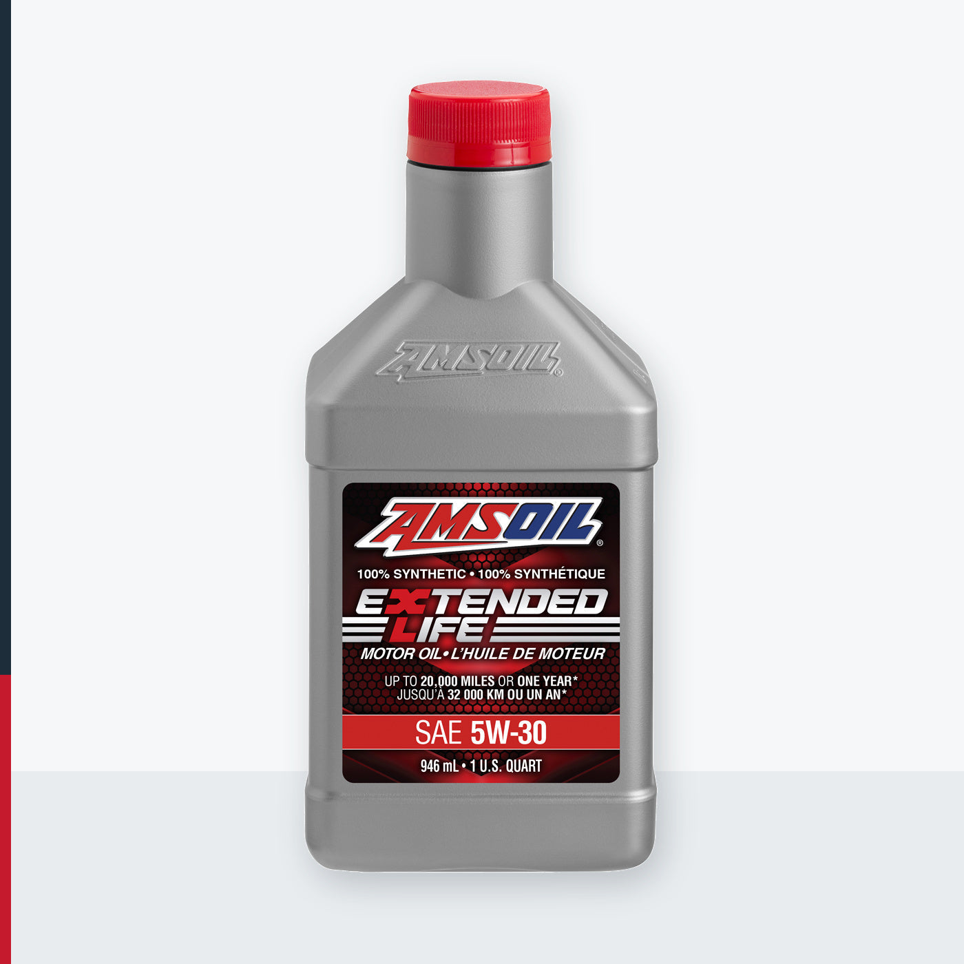 AMSOIL Extended-Life 5W-30 100% Synthetic Motor Oil - 946 ml Bottle (XLFQTC-EA)