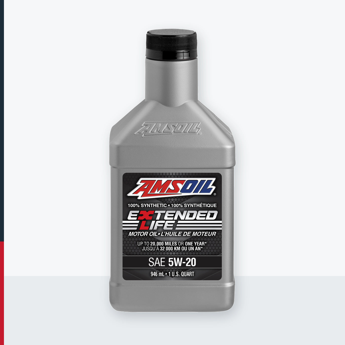 AMSOIL Extended-Life 5W-20 100% Synthetic Motor Oil - 946 ml Bottle (XLMQTC-EA)