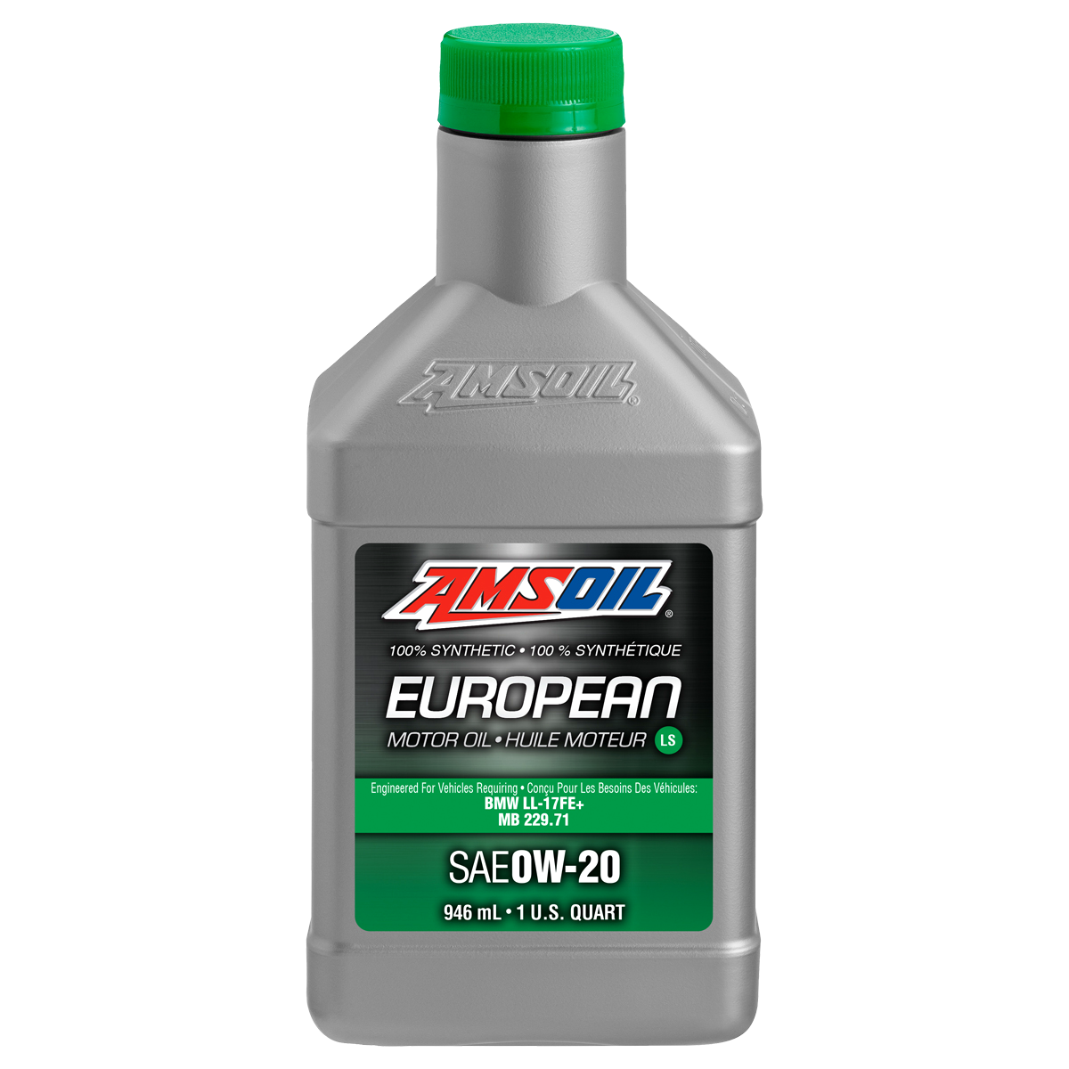 AMSOIL 0W-20 LS 100% Synthetic European Motor Oil - 946 ml Bottle (AFEQTC-EA)