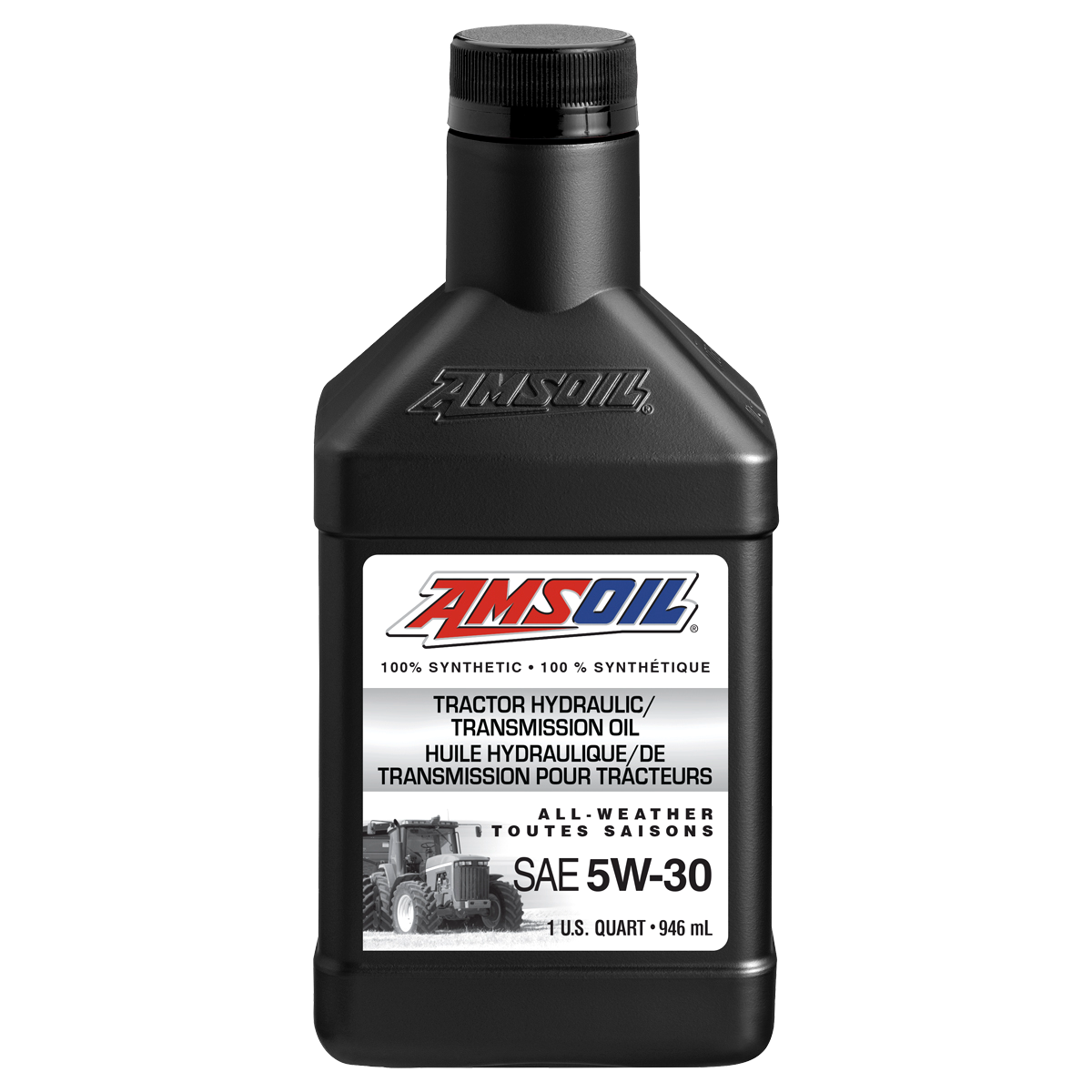 AMSOIL 5W-30 100% Synthetic Tractor Hydraulic/Transmission Oil - 946 ml Bottle (ATHQT-EA)
