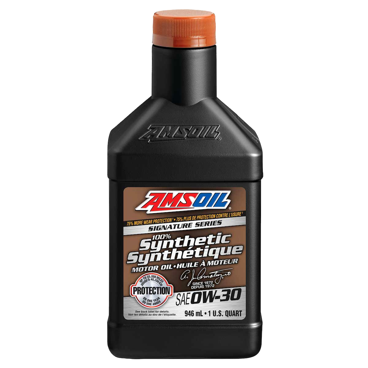 AMSOIL Signature Series 0W-30 100% Synthetic Motor Oil - 946 ml Bottle (AZOQTC-EA)