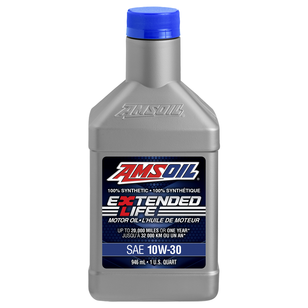 AMSOIL Extended-Life 10W-30 100% Synthetic Motor Oil - 946 ml Bottle (XLTQTC-EA)