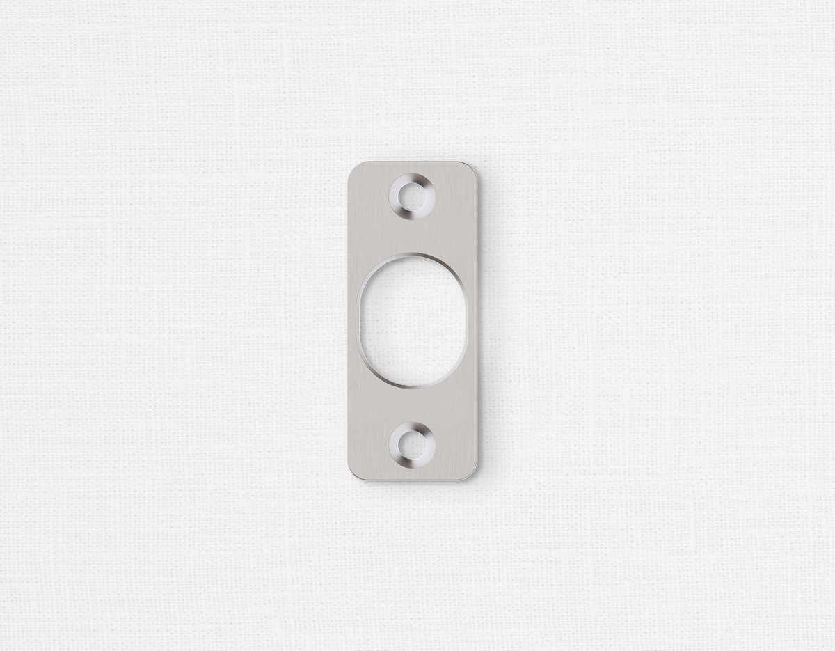 Level C-AQ1U standard strike plate with offset holes