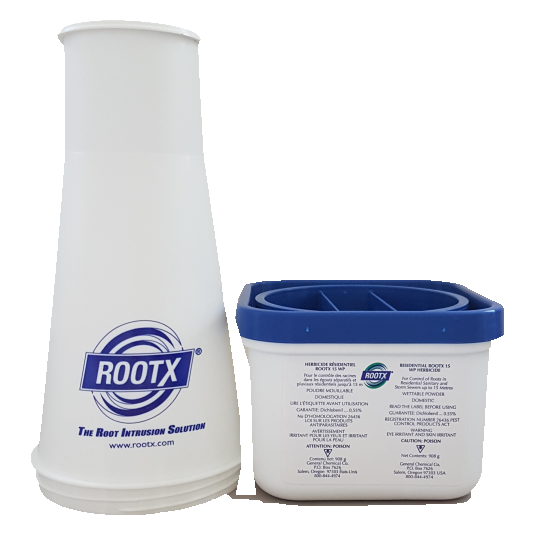 RootX 2 lb Canadian bilingual package with funnel applicator