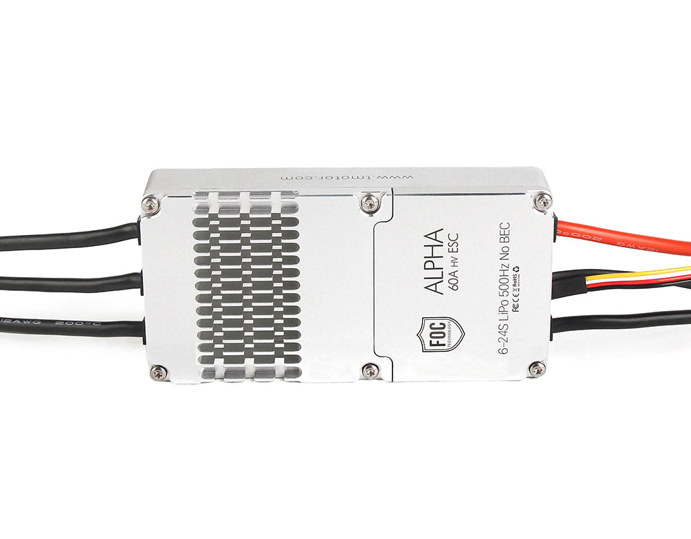 T-MOTOR ALPHA 60A 24S FOC Multirotor ESC - official product view