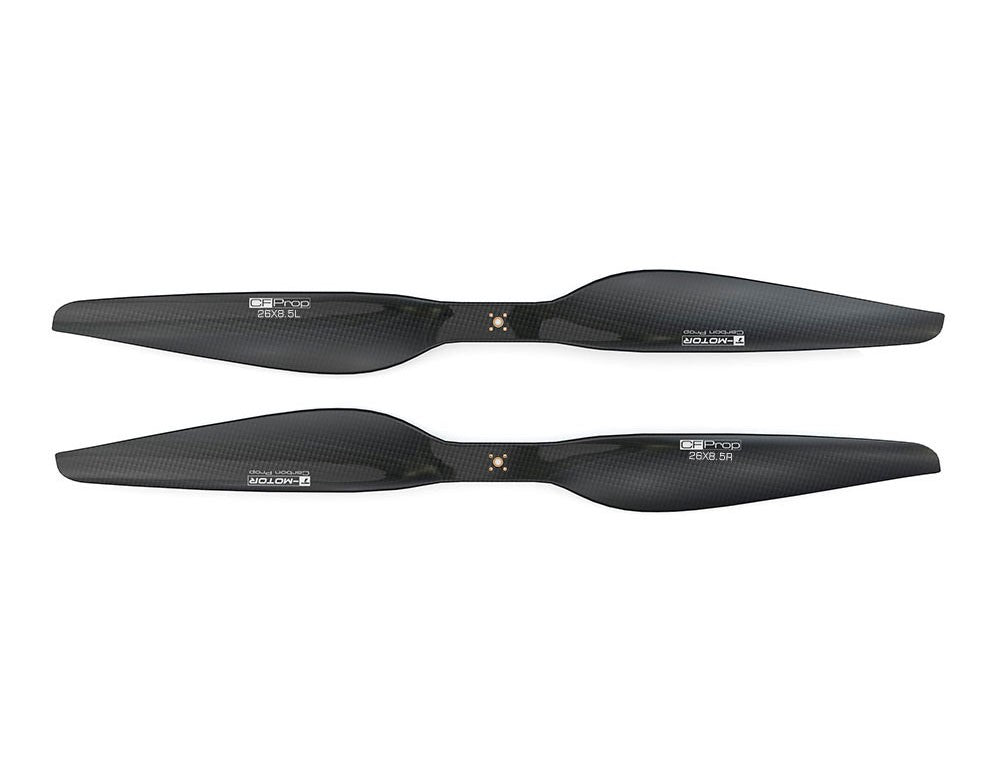 T-MOTOR G26x8.5 Glossy Carbon Fiber Propeller 2 blades - official product view 3