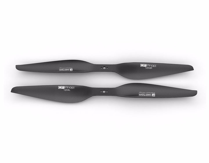 T-MOTOR P12x4 Polished Carbon Fiber Propeller - official product view