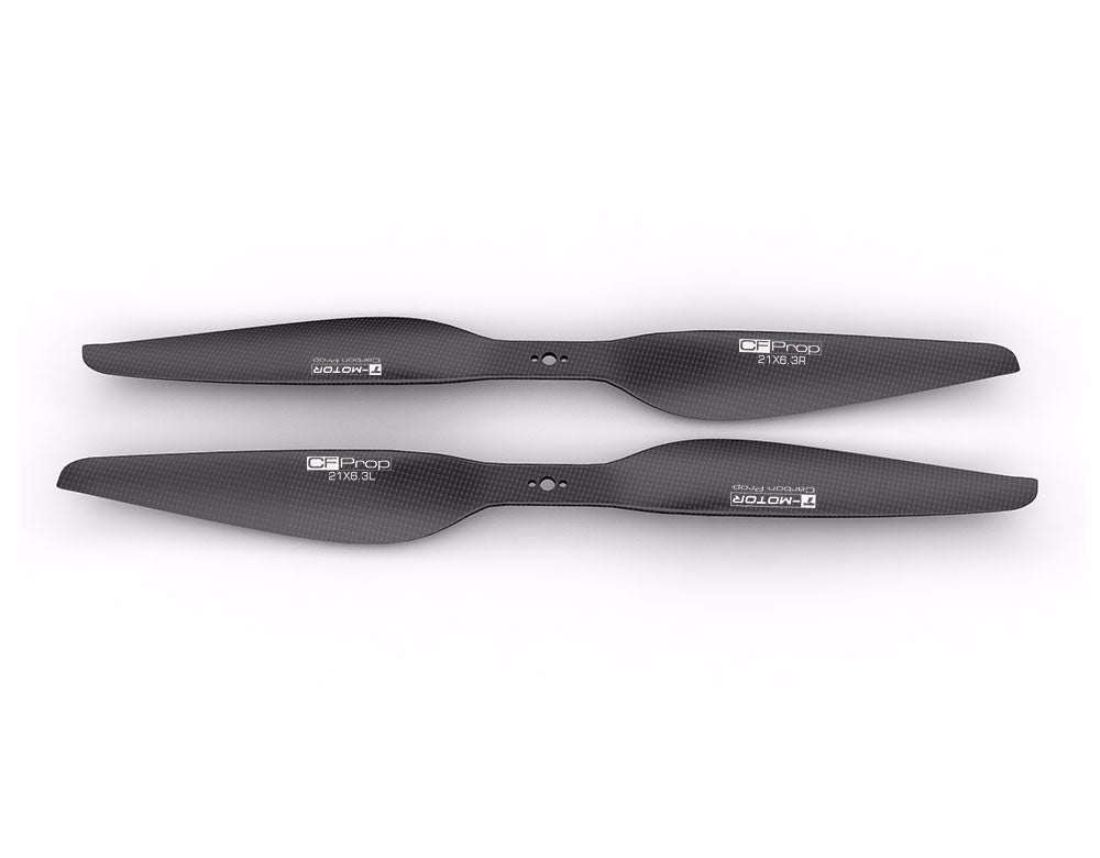 T-MOTOR P21x6.3 Polished Carbon Fiber Propeller - official product view 3