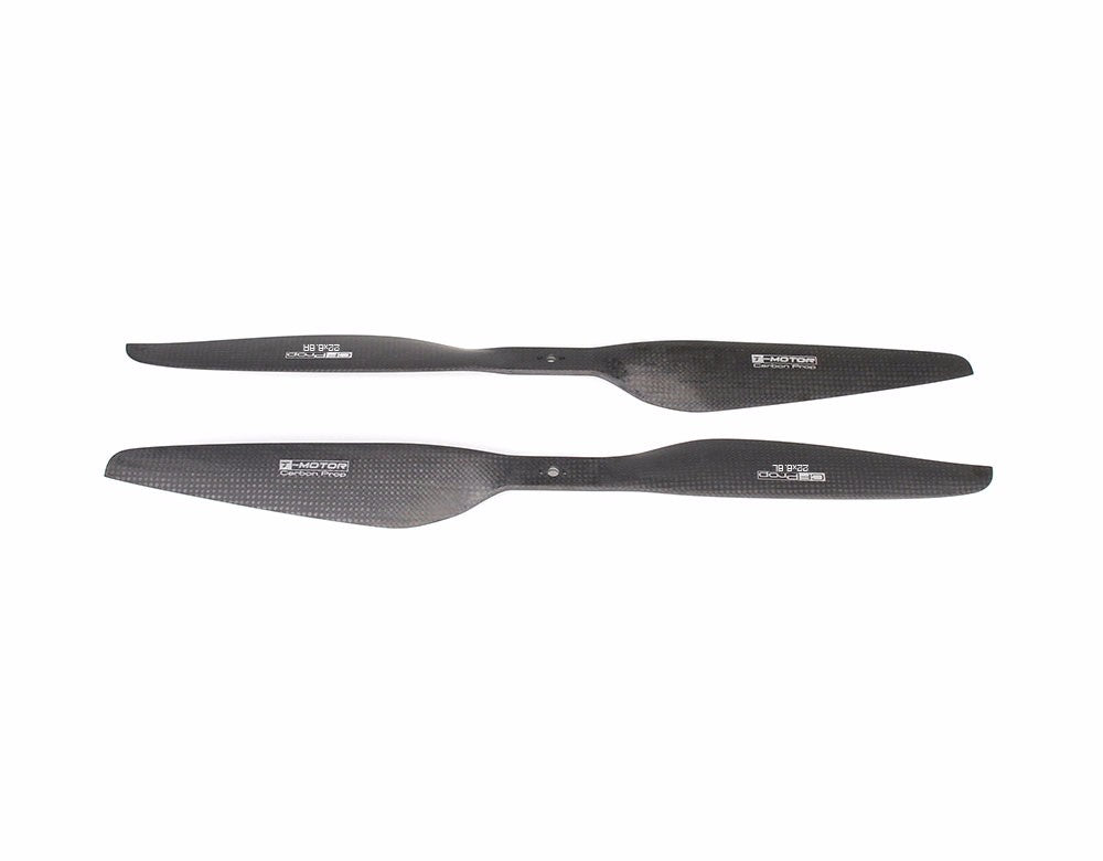 T-MOTOR P22x6.6 Polished Carbon Fiber Propeller - official product view 3