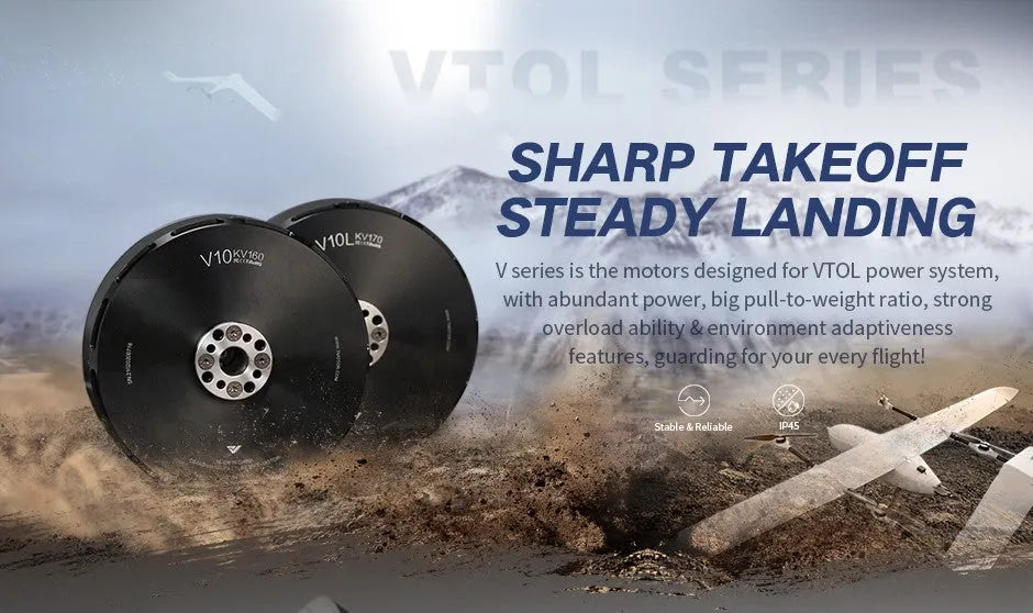 T-MOTOR V10 KV160 VTOL UAV Motor - verified product view 9