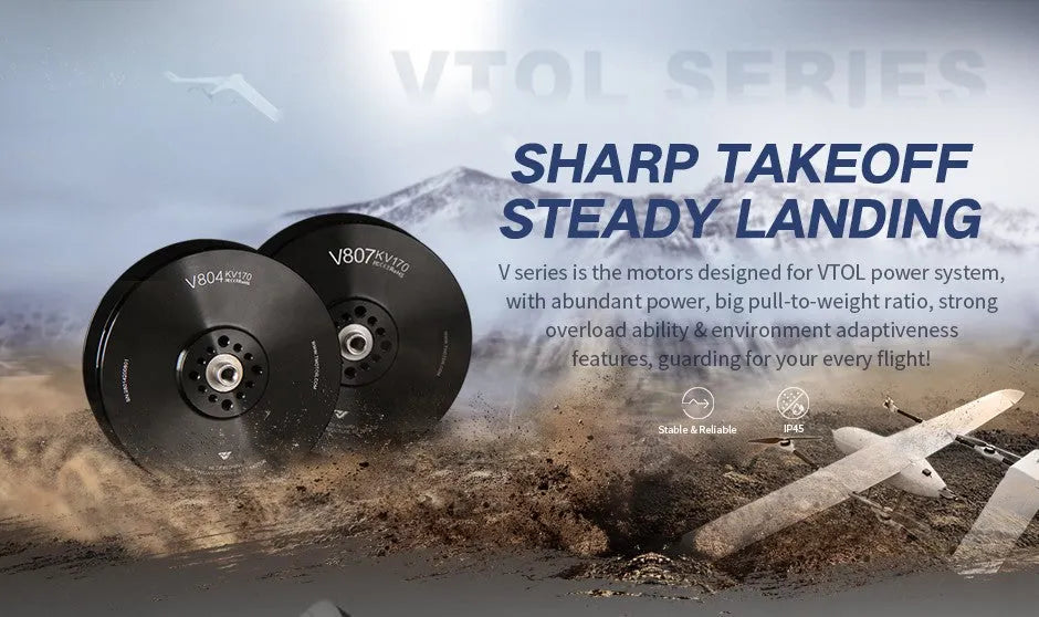 T-MOTOR V804 KV170 VTOL UAV Motor - verified product view 9