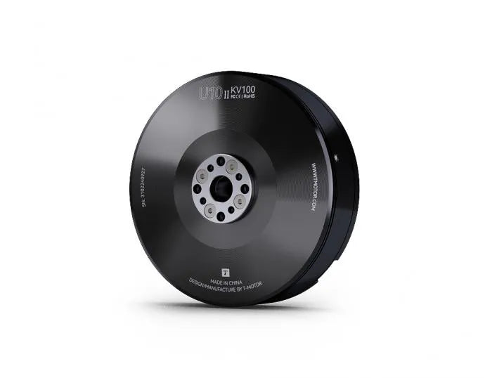 T-MOTOR U10II KV100 industrial UAV motor, angled side view