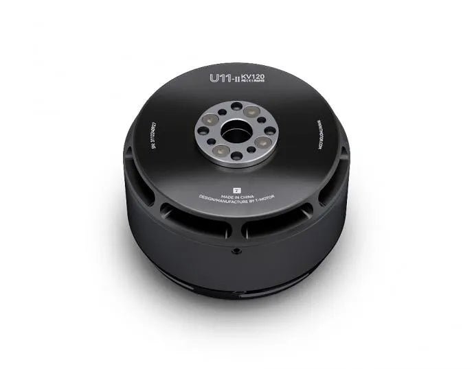 T-MOTOR U11II KV120 heavy-lift UAV motor, three-quarter view