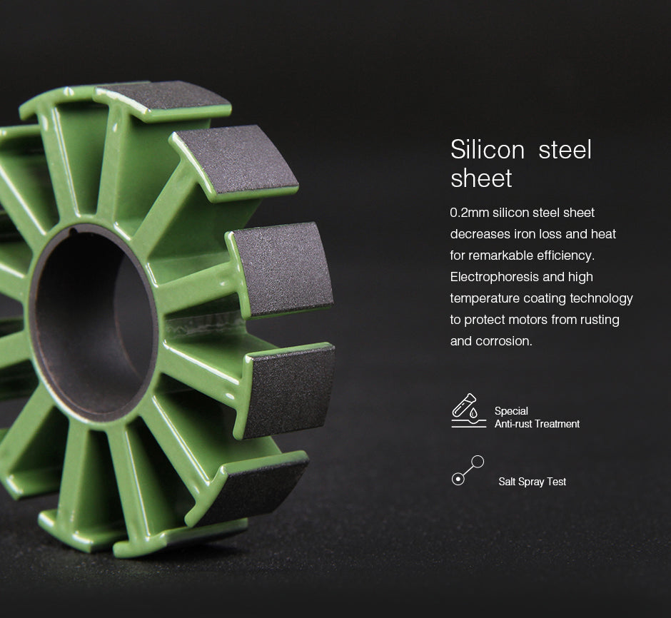 T-MOTOR U11II KV120 silicon-steel stator construction