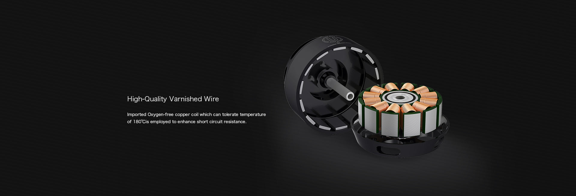 T-MOTOR U3 high-quality varnished wire construction