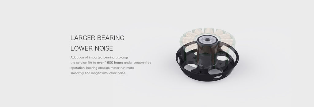 T-MOTOR U3 larger bearing and low-noise design