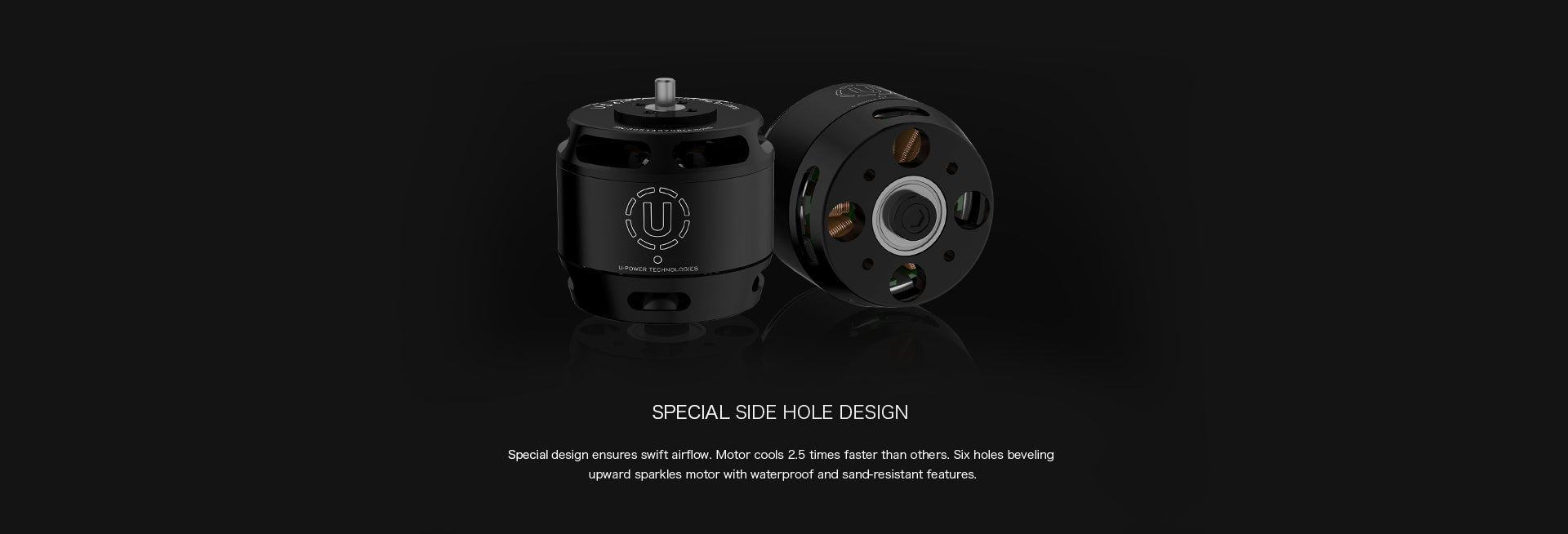 T-MOTOR U5 side-hole cooling and debris protection design