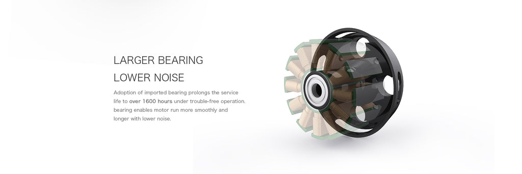 T-MOTOR U5 larger bearing and low-noise design