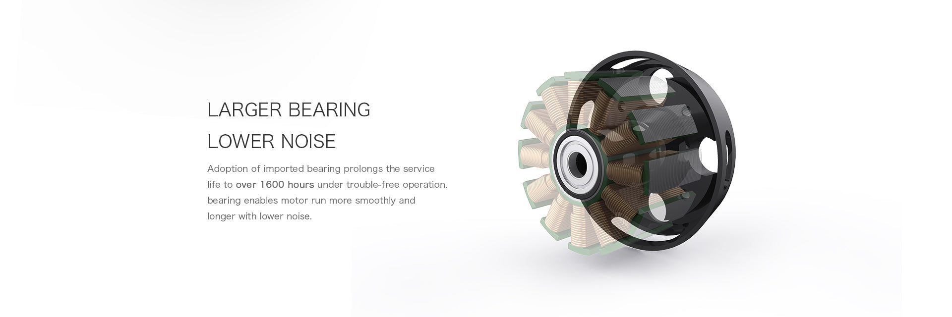 T-MOTOR U5 larger bearing and low-noise design
