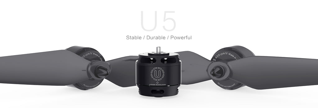 T-MOTOR U5 stable, durable motor construction