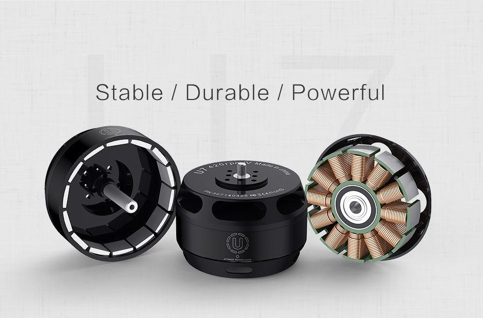 T-MOTOR U7 V2.0 stable, durable motor construction